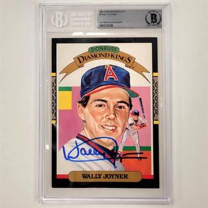 Wally Joyner signed Oversized 1987 Donruss Diamond Kings 5x7 card Beckett BAS Cheap Fashionable
