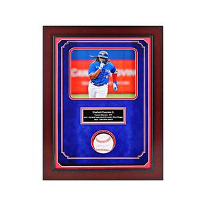 Vladimir Guerrero Jr. Toronto Blue Jays Autographed Signed OMLB Baseball Framed Shadowbox (CX Auth) Real Sale Online