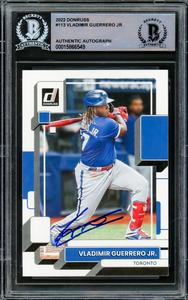 Vladimir Guerrero Jr. Autographed 2022 Donruss Card Blue Jays Beckett #15866549 2025 Newest Cheap Online