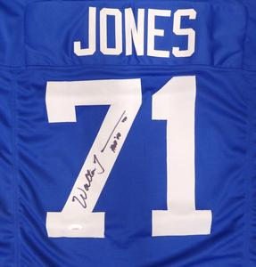 Seattle Seahawks Walter Jones Autographed Blue Jersey "HOF 14" JSA #WA785066 100% Original Cheap Pice