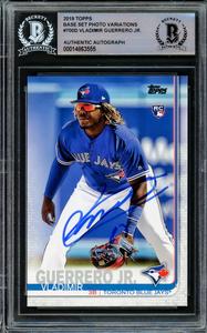 Vladimir Guerrero Jr. Autographed 2019 Topps Complete Set Variation RC A Discount 2025 New