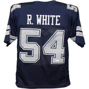 Randy White Autographed/Signed Pro Style Blue Jersey JSA 43444 Buy Cheap Best Pices