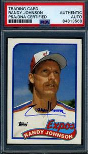 Randy Johnson PSA DNA Signed 1989 Topps Rookie Autographed Clearance Supply