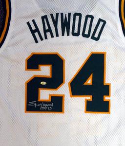 SEATTLE SONICS SPENCER HAYWOOD AUTOGRAPHED WHITE JERSEY "HOF 15" MCS HOLO 104225 Outlet Shop