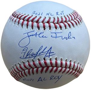 Randy Arozarena Jonathan India Dual Signed Autographed Official Baseball (Becket Free Shipping With Credit Card