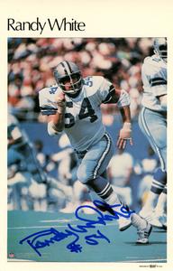 Randy White Autographed Dallas Cowboys Mini Poster 31/50 BAS 46098 Recommend Cheap Pice