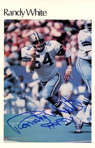 Randy White Autographed Dallas Cowboys Mini Poster 31/50 HOF BAS 46096 Discount Choice