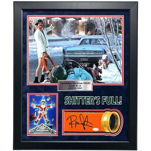 Randy Quaid Autographed Christmas Vacation Shitters Full Hose Framed JSA Photo 2 Free Shipping Real