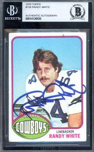 Randy White Beckett BAS Signed 1976 Topps Rookie Autograph For Nice Online