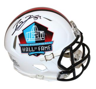 Ray Lewis Autographed/Signed Hall Of Fame Speed Mini Helmet Beckett 37456 2025 Newest Sale Online