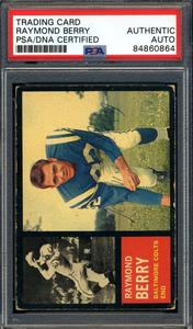 Raymond Berry PSA DNA Signed 1962 Topps Autograph Buy Cheap Countdown Package