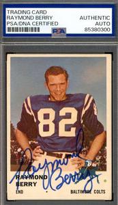 Raymond Berry PSA DNA Signed 1961 Fleer Autograph Recommend Cheap Pice