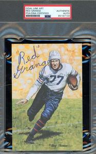 Red Grange PSA DNA Signed Goal Line Art Card GLAC Autograph Brand New Unisex