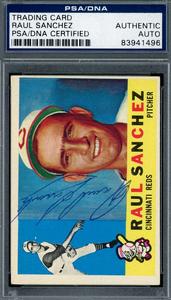 Raul Sanchez PSA DNA Signed 1960 Topps Autograph Marketable
