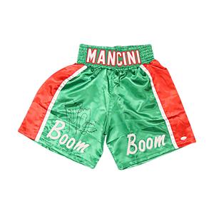 Ray Boom Boom Mancini Boxer Autographed Signed Green Pro-Style Trunks (JSA COA) Low Pice Fee Shipping Online