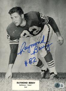 Raymond Berry Autographed Baltimore Colts Magazine Page Beckett 47733 Outlet Reliable