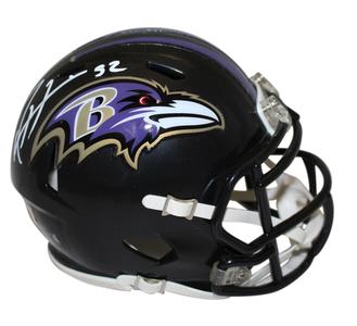 Ray Lewis Autographed Baltimore Ravens Speed Mini Helmet Beckett 37455 Free Shipping Get Authentic
