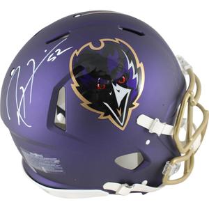 Ray Lewis Autographed Baltimore Ravens Authentic 24 Alt Helmet Beckett 49547 Outlet Best Seller