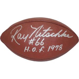 Ray Nitschke Autographed Green Bay Packers Football HOF JSA 46462 Discount Great Deals