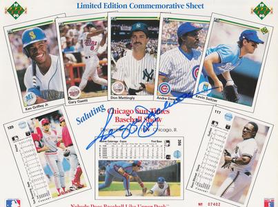 REGGIE JACKSON SIGNED CHICAGO SUN TIMES BASEBALL SHOW UPPER DECK L/E SHEET PSA Factory Outlet Cheap Online