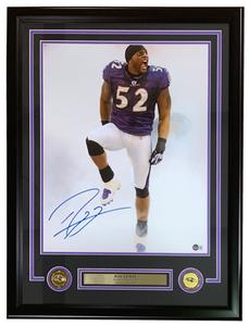 Ray Lewis Signed Framed 16x20 Baltimore Ravens Pre-Game Photo BAS ITP Shop Offer Cheap Pice