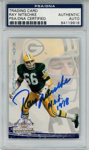 Ray Nitschke Signed 1994 Ted Williams #22 Trading Card HOF PSA Slab 43743 Outlet Wiki