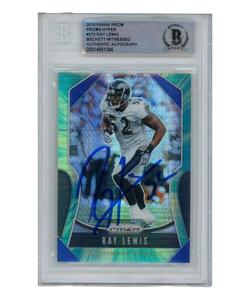 Ray Lewis Autographed/Signed 2019 Prizm Hyper #273 /175 Card Beckett 39408 Deals Online