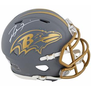 Ray Lewis Signed Baltimore Ravens Slate Alternate Speed Mini Football Helmet (Be Clearance Explore