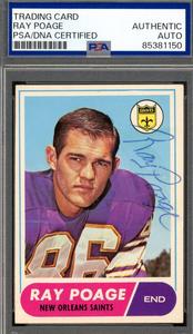 Ray Poage PSA DNA Vintage Signed 1968 Topps D.87 Autograph Cheap Sale Supply