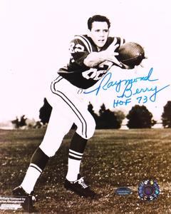 Raymond Berry Baltimore Colts & Hall of Famer Signed 8x10 Photo Inscribed HOF 73 (Schwartz Sports) Outlet Good Selling