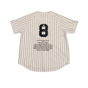 Yogi Berra New York Yankees Autographed Signed Russell Embroiderd Stat Pinstripe Jersey (JSA COA) For Sale Free Shipping