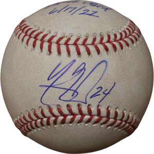 Yasmani Grandal Autographed Pittsburgh Pirates OML Baseball Game Used MLB 47001 Cheap Sale Online Online