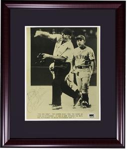 Yogi Berra Tom Gorman dual signed 8x10 original wire photo framed SGC COA 1/1 2025 Newest