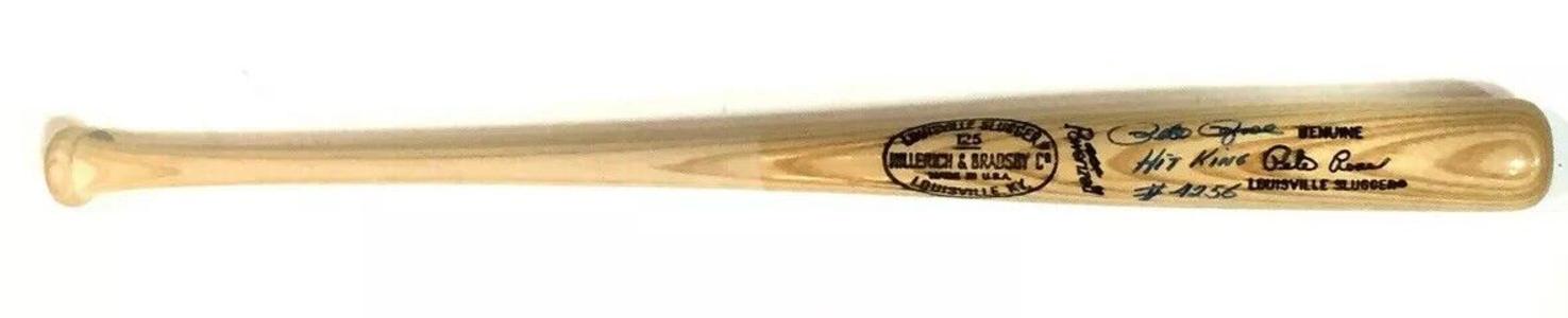 Pete Rose signed LOUISVILLE LS Game Model bat Hit King #4256 Autograph Cbm COA Clearance Purchase