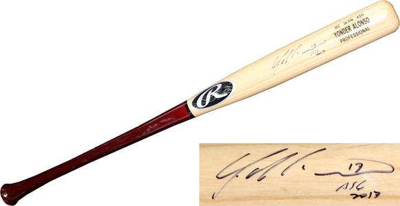 Yonder Alonso "ASG 2017" Autographed Rawlings Game Used Bat Cheap Sale 2025 Newest