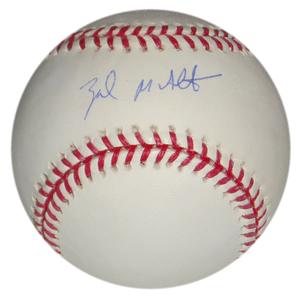 ZACH MCALLISTER SIGNED OML BASEBALL CLEVELAND INDIANS N.Y. YANKEES DRAFT PICK Discount Shop