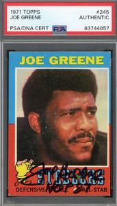 Joe Greene PSA DNA Signed 1971 Topps Rookie Autograph For Cheap Online