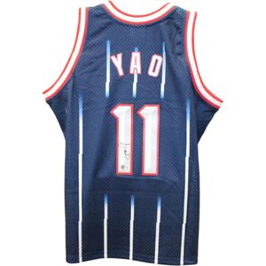 Yao Ming Autographed Houston Rockets Mitchell & Ness Navy Jersey Beckett 46881 Cheap With Paypal