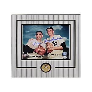 Yogi Berra & Johnny Blanchard Dual Signed 8X10 Coin Collage (JSA) Cheap Sale Online Online