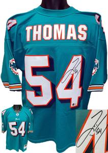 Zach Thomas signed Miami Dolphins Mitchell & Ness TB NFL Authentic Jersey XL BAS Free Shipping View