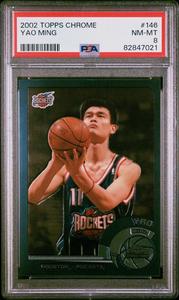 Yao Ming 2002-03 Topps Chrome Rookie Card (RC) #146- PSA Graded 8 NM-MT Enjoy Cheap Pice