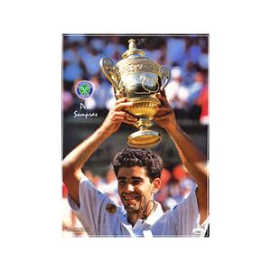 Pete Sampras Autographed Signed Dry Mounted Poster (JSA COA #AI29848) Manchester For Sale