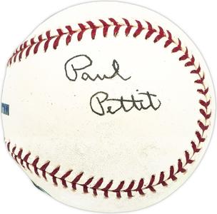 Paul Pettit Autographed MLB Baseball Pittsburgh Pirates Beckett QR #BM25985 Cheap Sale Many Kinds Of