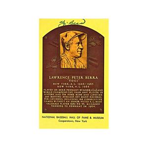 Yogi Berra autographed HOF Plaque (JSA Auth) Sale Affordable