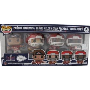 Patrick Mahomes Isiah Pacheco Travis Kelce Super Bowl LVIII Funko Pop! 47975 Cheap Pice Top Quality