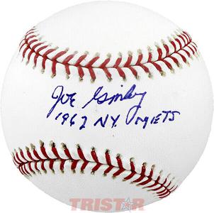 Joe Ginsberg Autographed Official ML Baseball Inscribed 1962 Mets TRISTAR Discount Low Cost