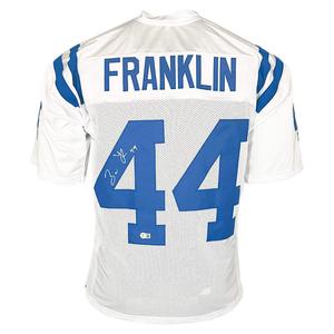 Zaire Franklin Signed Indianapolis White Football Jersey (Beckett) Fashion Style For Sale