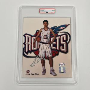 Yao Ming Signed 8x10 Photo PSA/DNA MINT 9 Slabbed Houston Rockets Autographed Sale Best