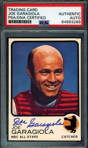 Joe Garagiola PSA DNA Signed 1976 Topps 1973 NBC All Stars Autograph Free Shipping Purchase