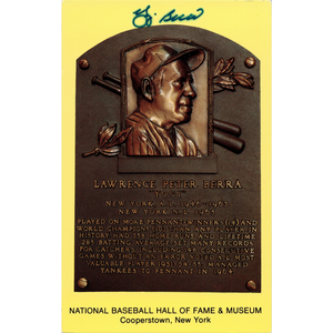 Yogi Berra New York Yankees Autographed Signed Hall Of Fame Postcard (JSA COA #GG66669) Discount Visit New